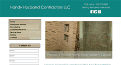 Desktop Screenshot of handyhusbandcontractor.com