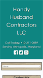 Mobile Screenshot of handyhusbandcontractor.com