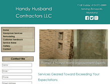 Tablet Screenshot of handyhusbandcontractor.com
